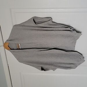 Contemporaine by Simons 100% Cotton Knit Open Sleeveless Cardigan Sweater